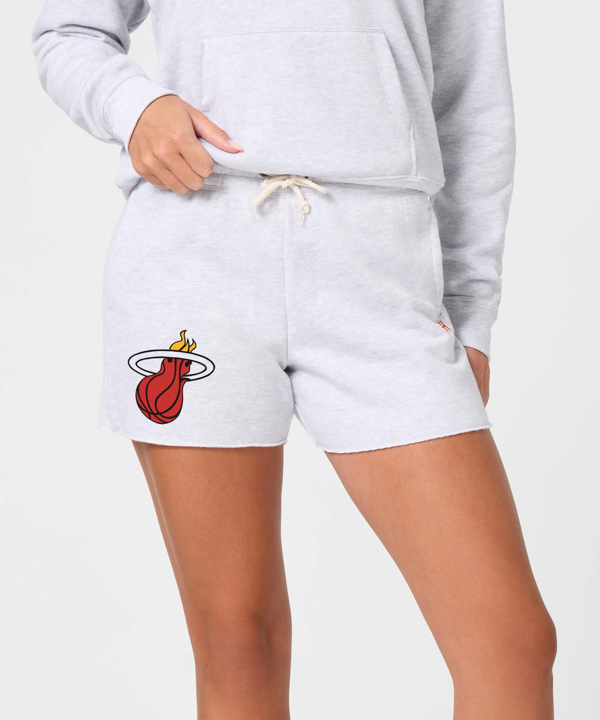 Women's Miami Heat Logo Sweat Shorts - Image 3