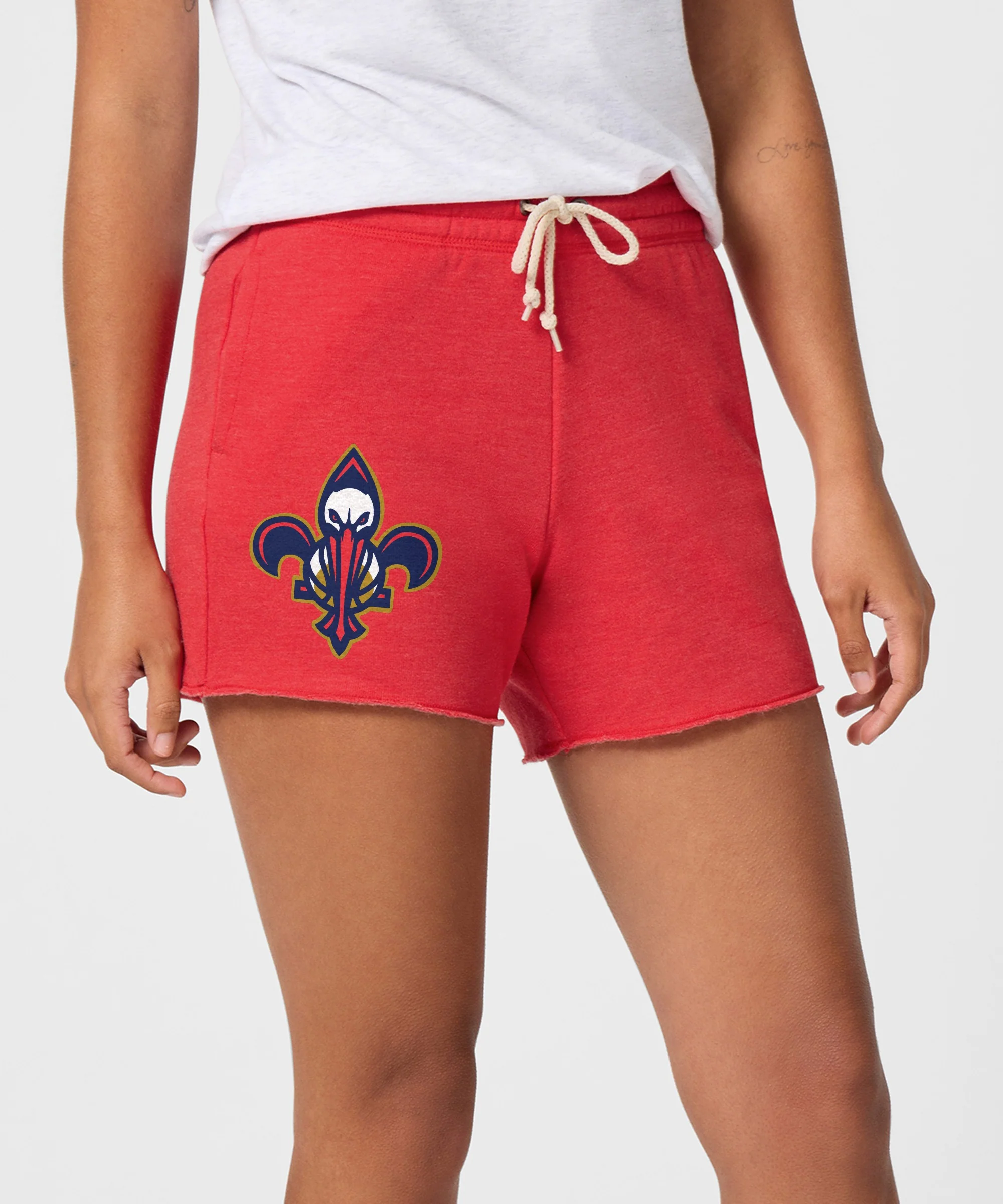 Women's New Orleans Pelicans Logo Sweat Shorts - Image 3