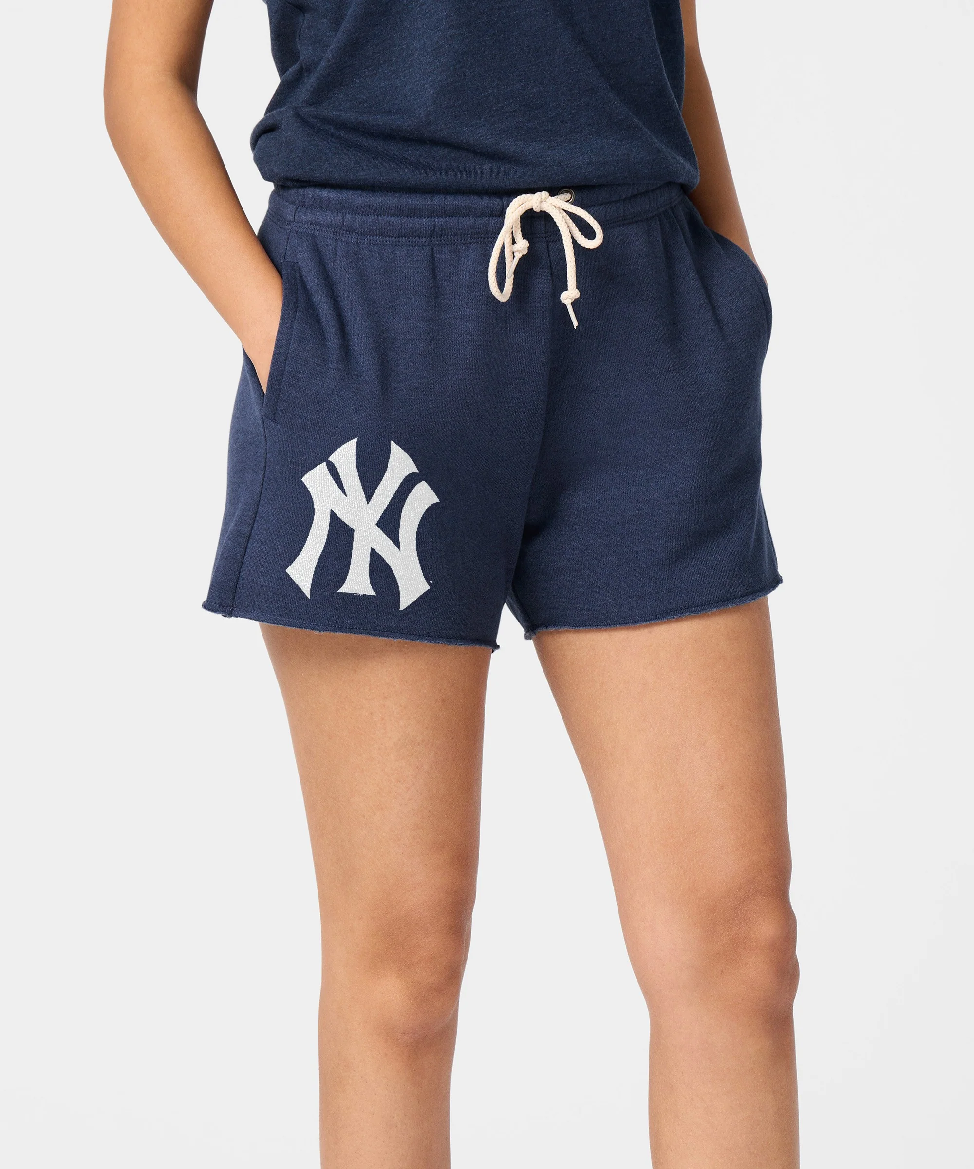 Women's New York Yankees Cap Logo '68 Sweat Shorts - Image 3