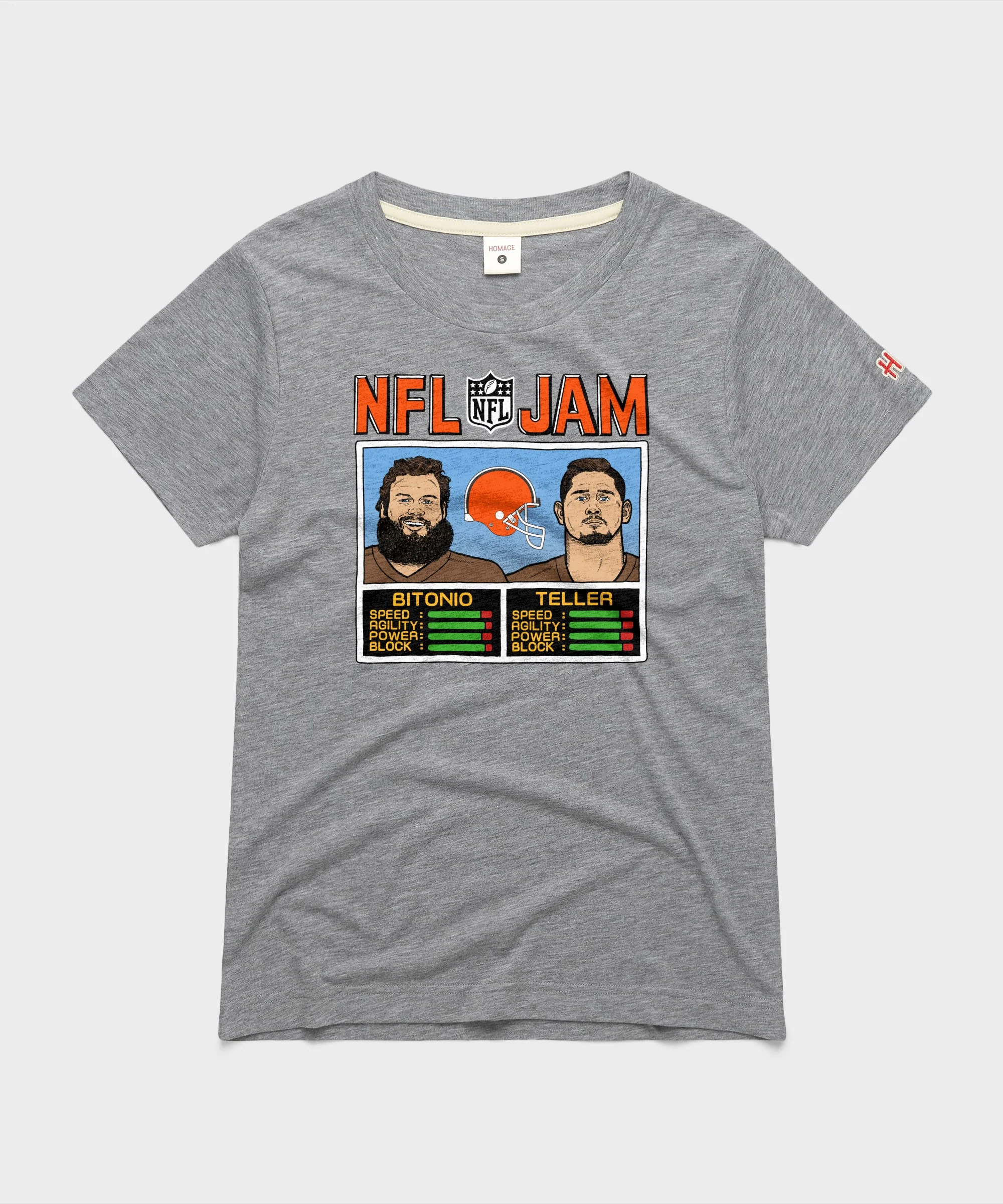 Women's NFL Jam Browns Bitonio And Teller