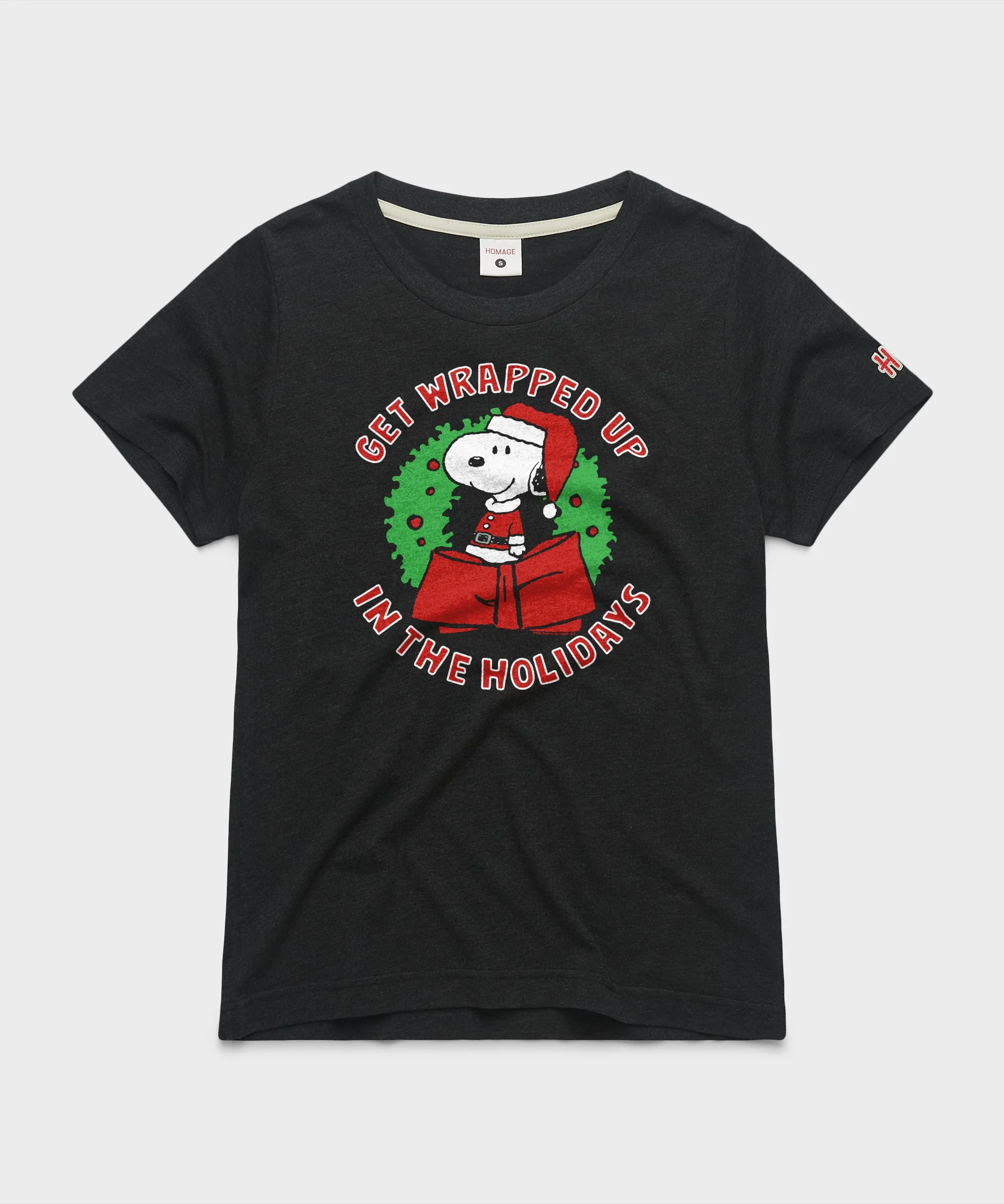 Women's Peanuts Snoopy Get Wrapped Up In The Holidays