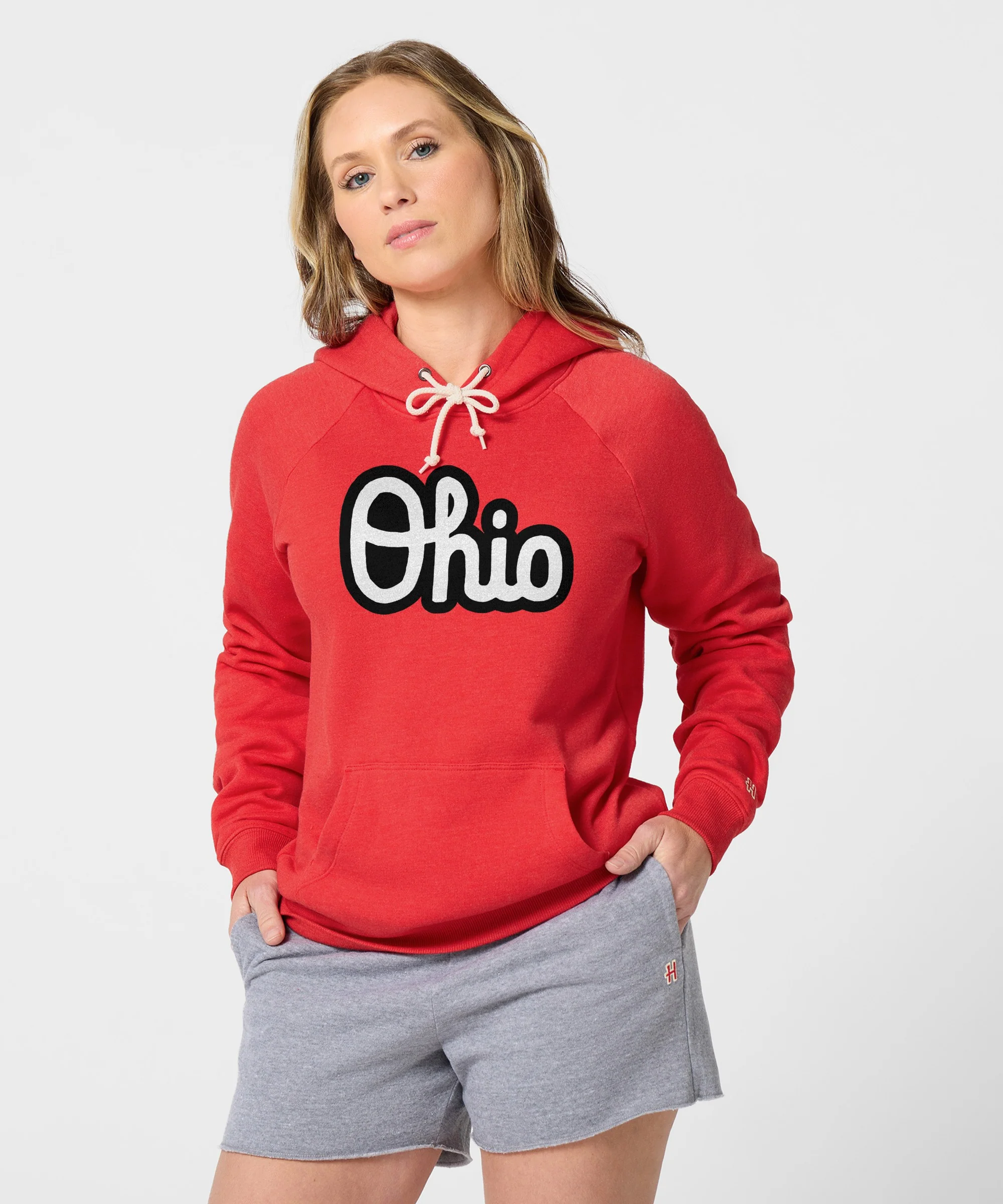 Women's Script Ohio Outline Hoodie - Image 3