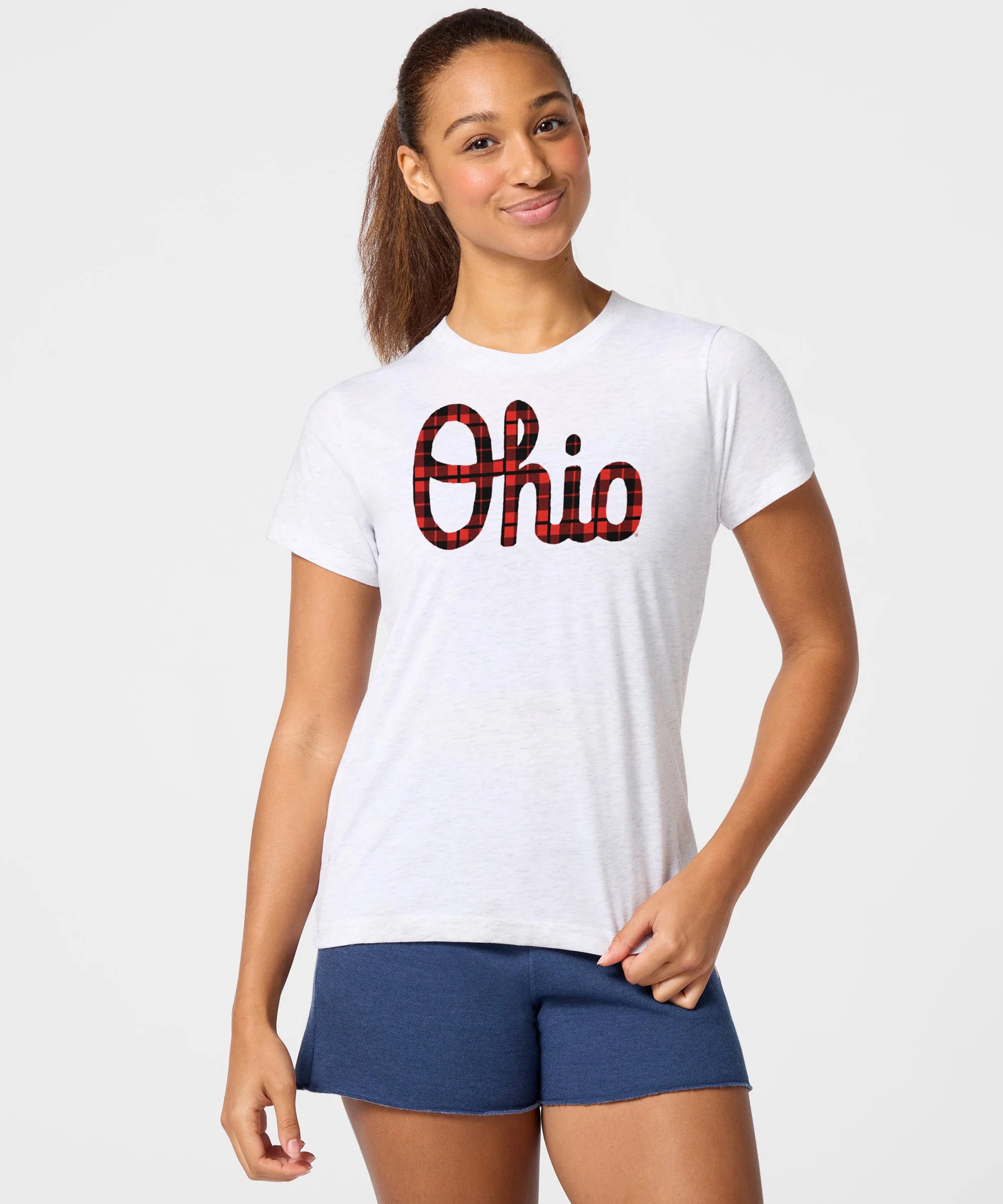 Women's Script Ohio Plaid - Image 3