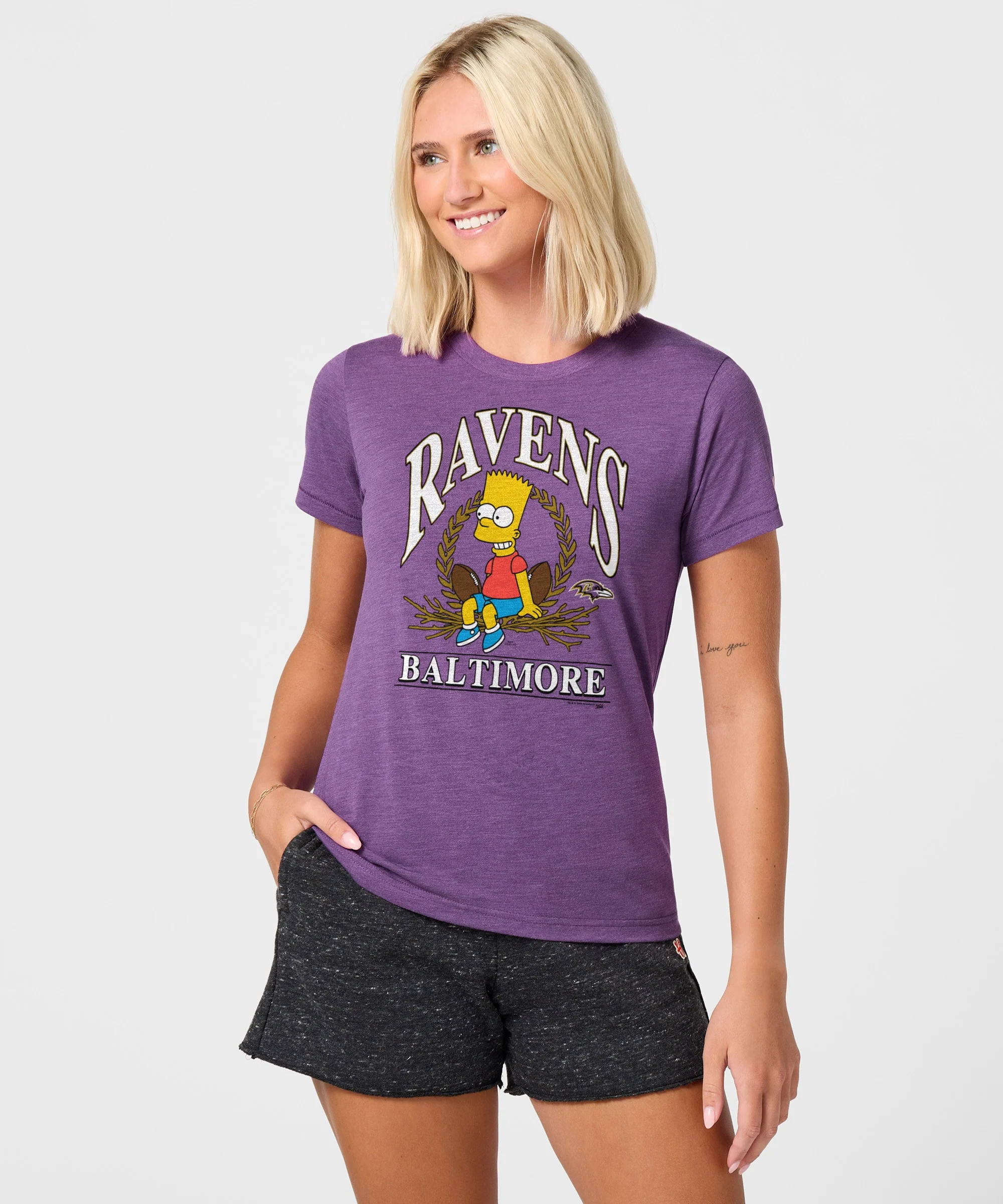 Women's The Simpsons Bart x Baltimore Ravens - Image 3