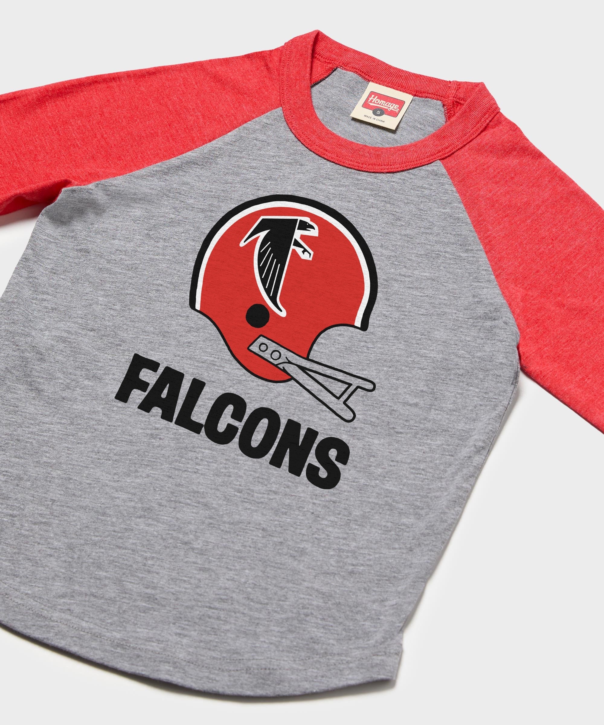 Youth Atlanta Falcons Big Helmet Raglan - Image 2