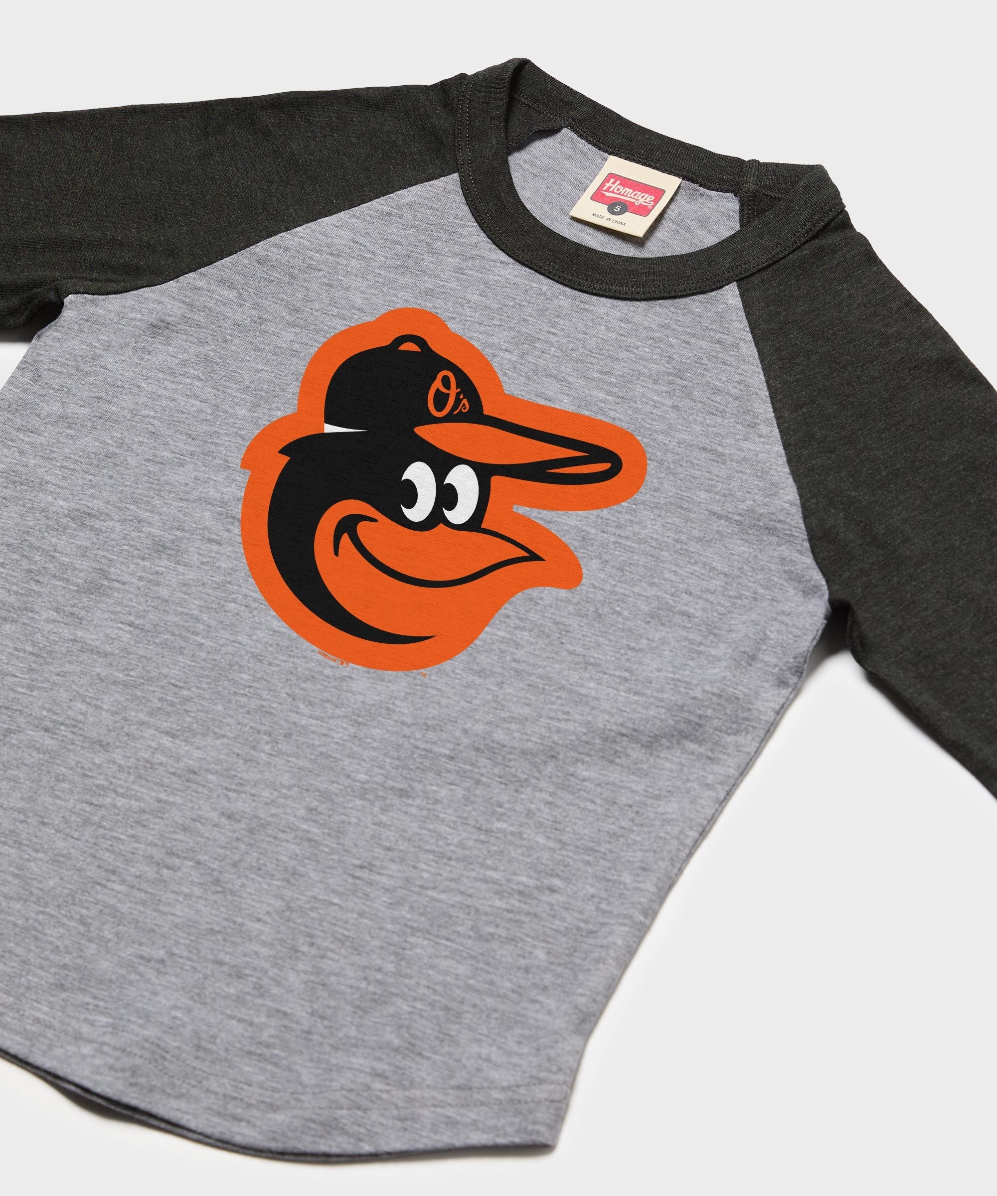 Youth Baltimore Orioles Cap Logo '19 Raglan - Image 2