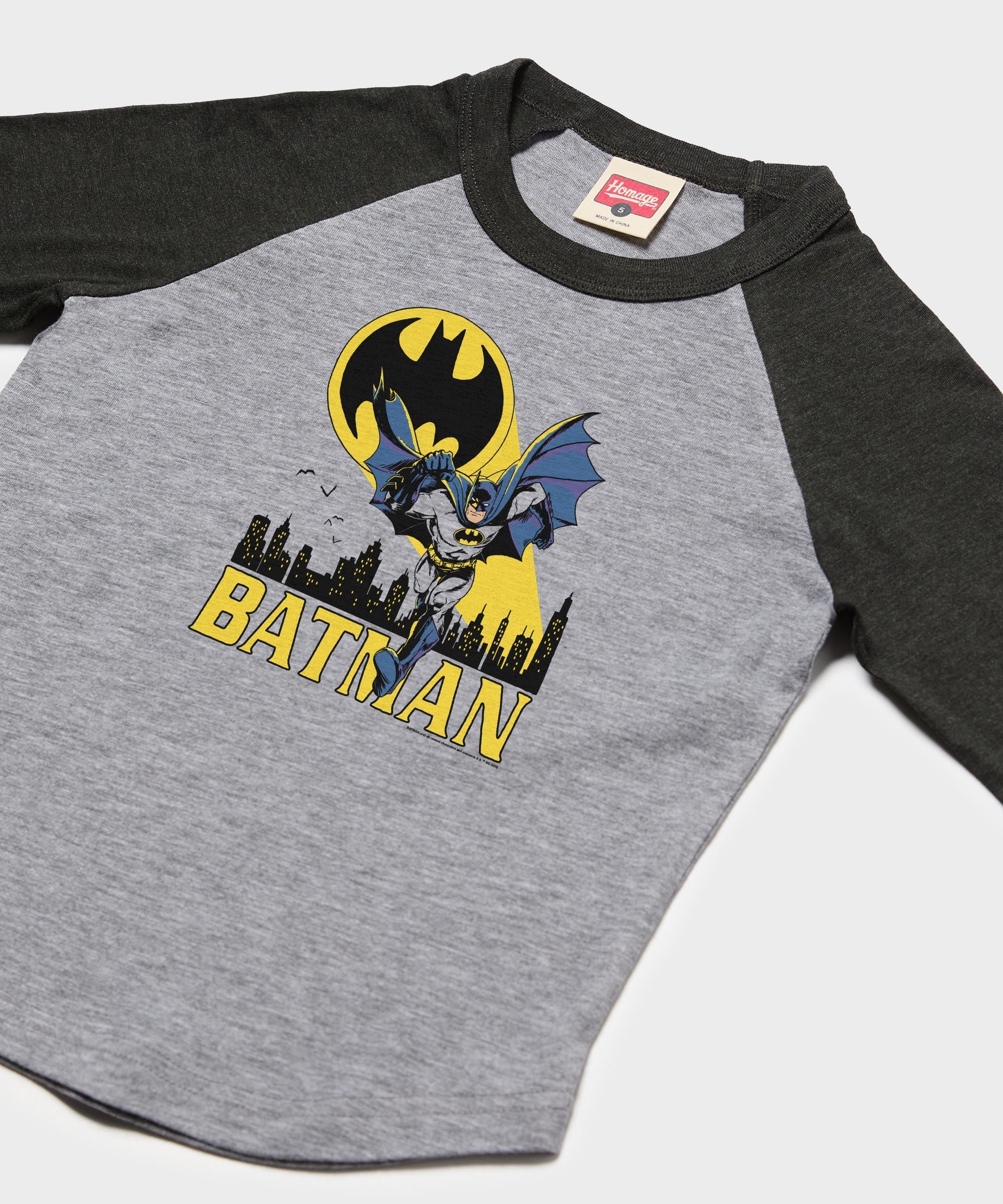Youth Batman Bronze Age Raglan - Image 2