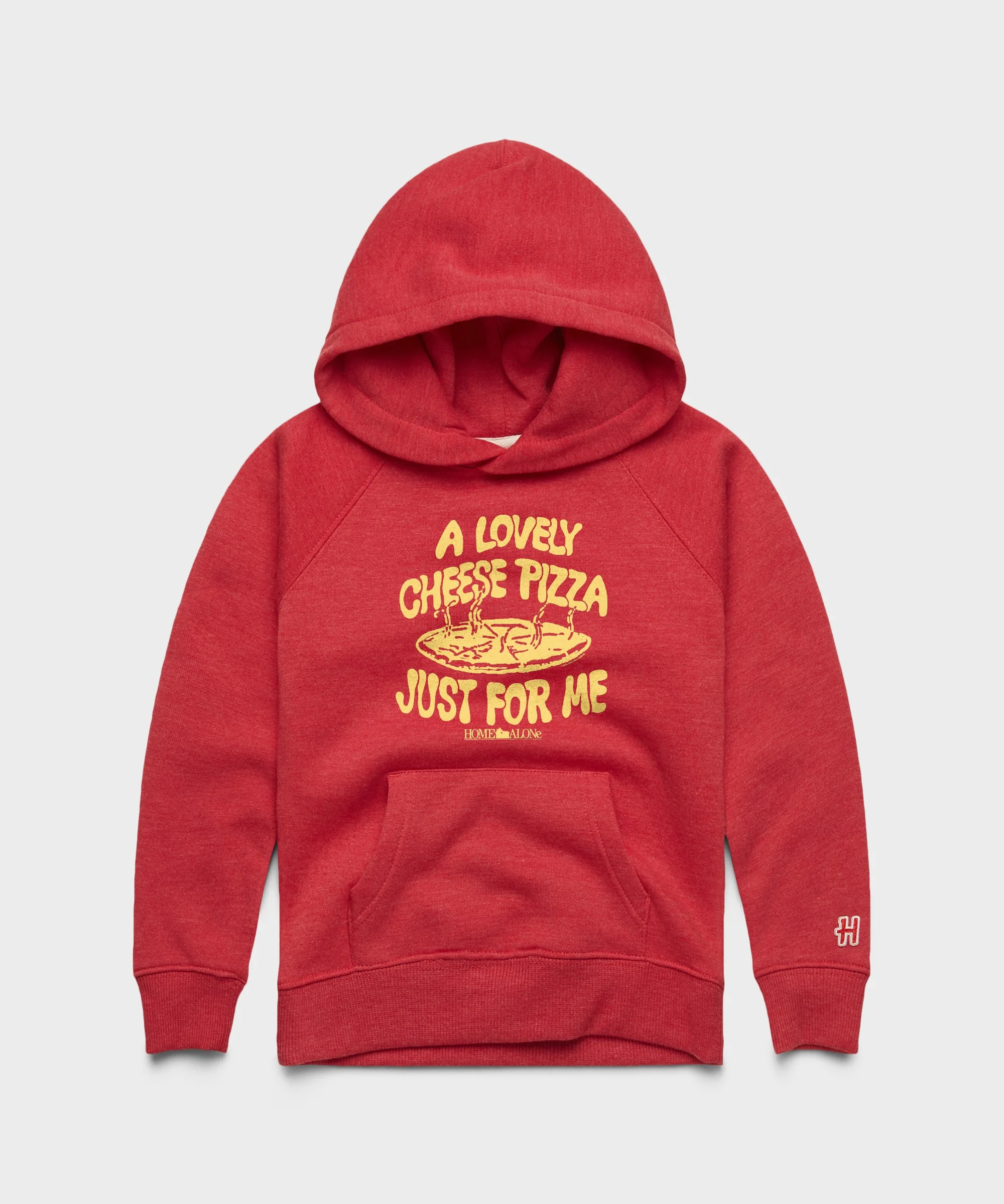 Youth Home Alone Cheese Pizza Just For Me Hoodie
