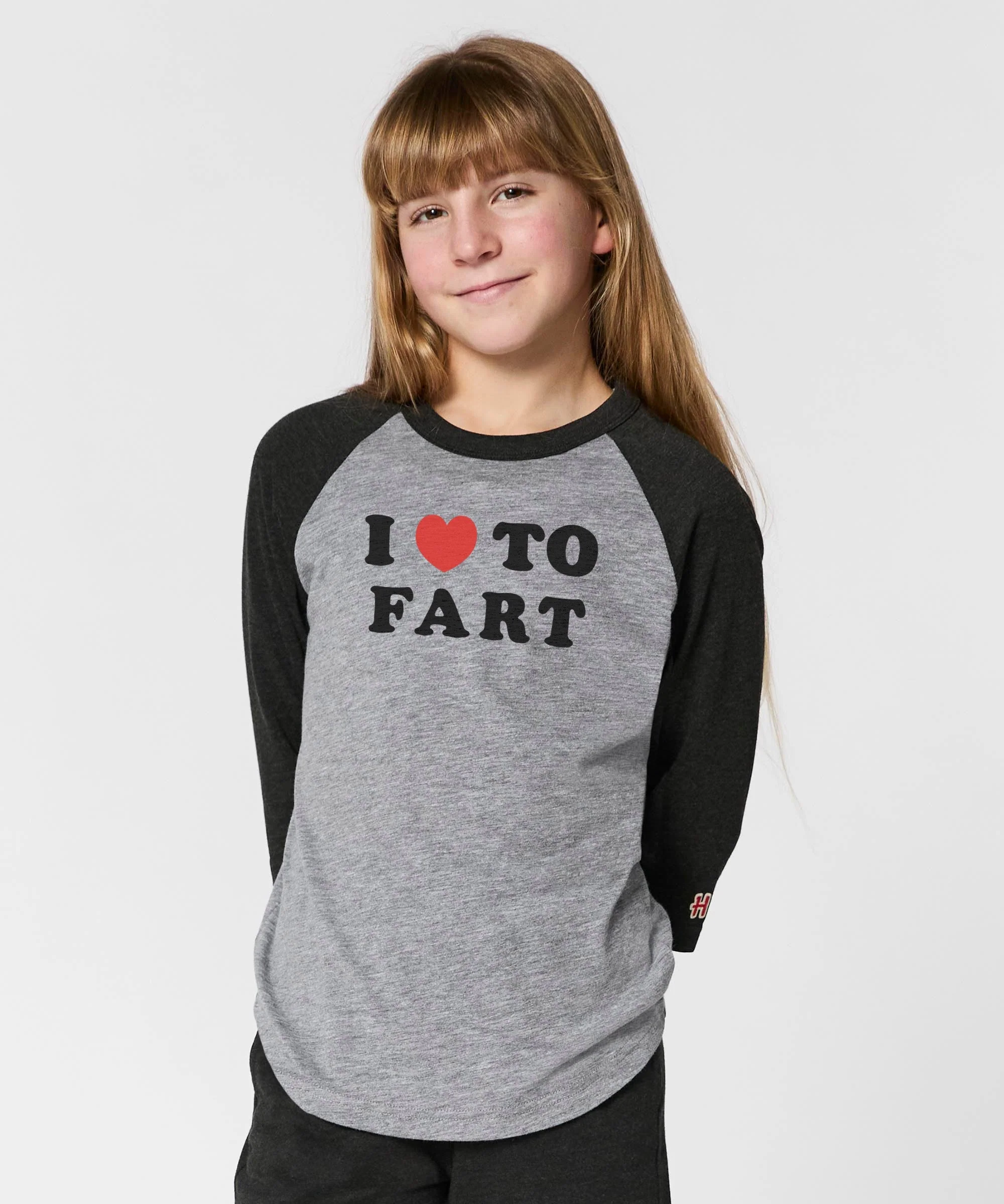 Youth I Heart To Fart Raglan - Image 3