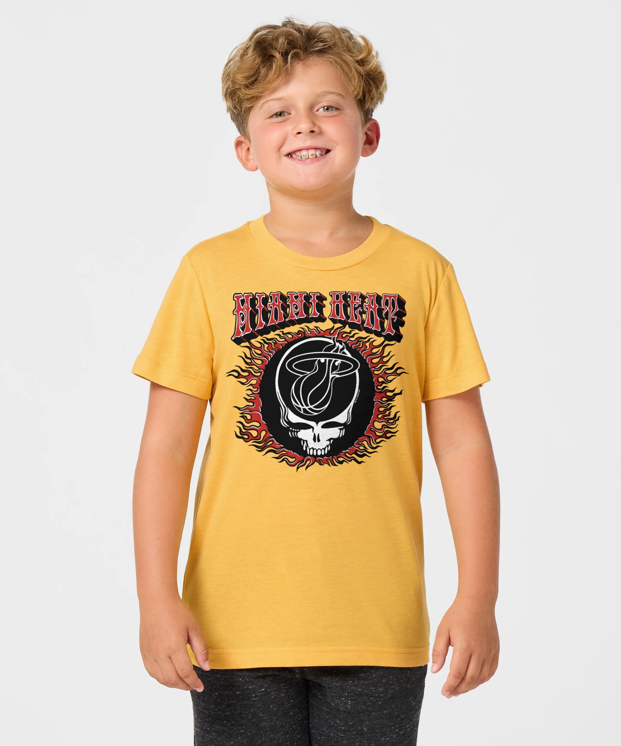 Youth NBA x Grateful Dead x Heat Flaming Skull - Image 3