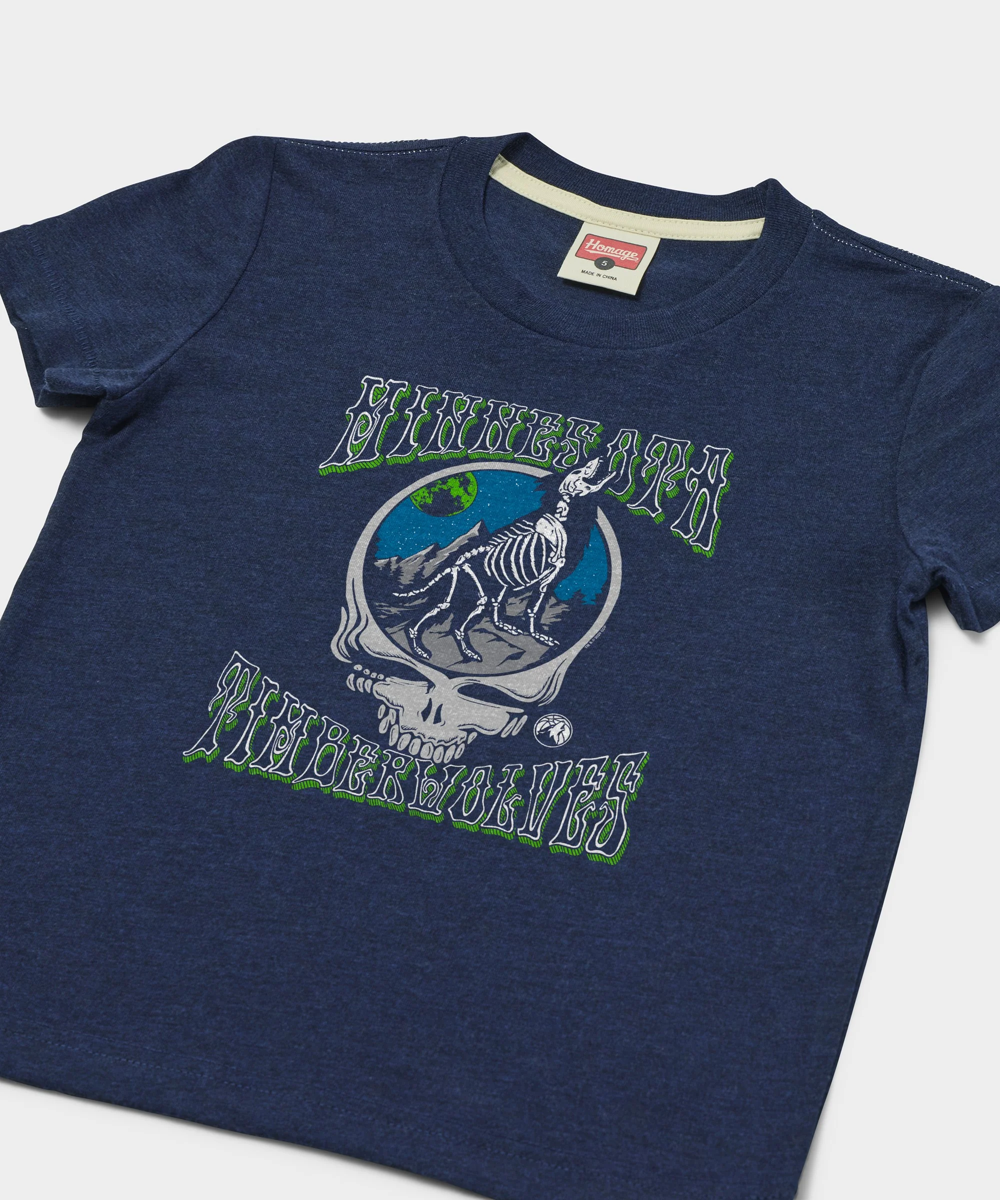 Youth NBA x Grateful Dead x Timberwolves Skull - Image 2