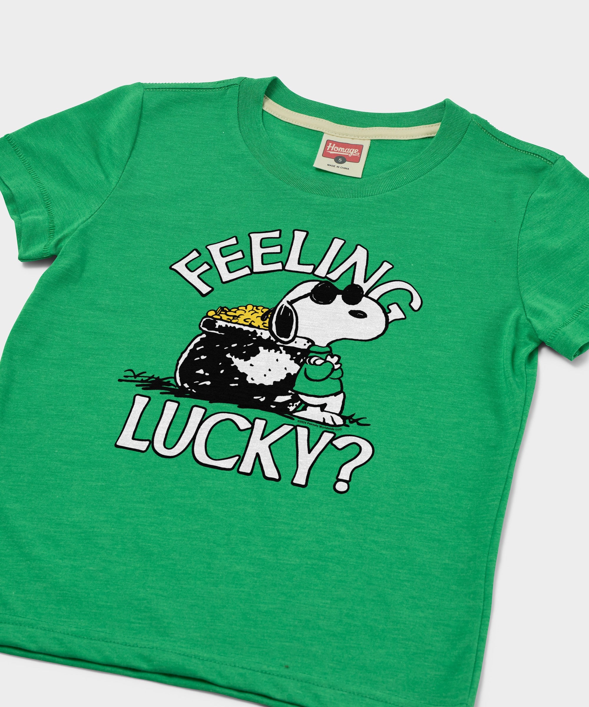 Youth Peanuts Snoopy Feeling Lucky - Image 2