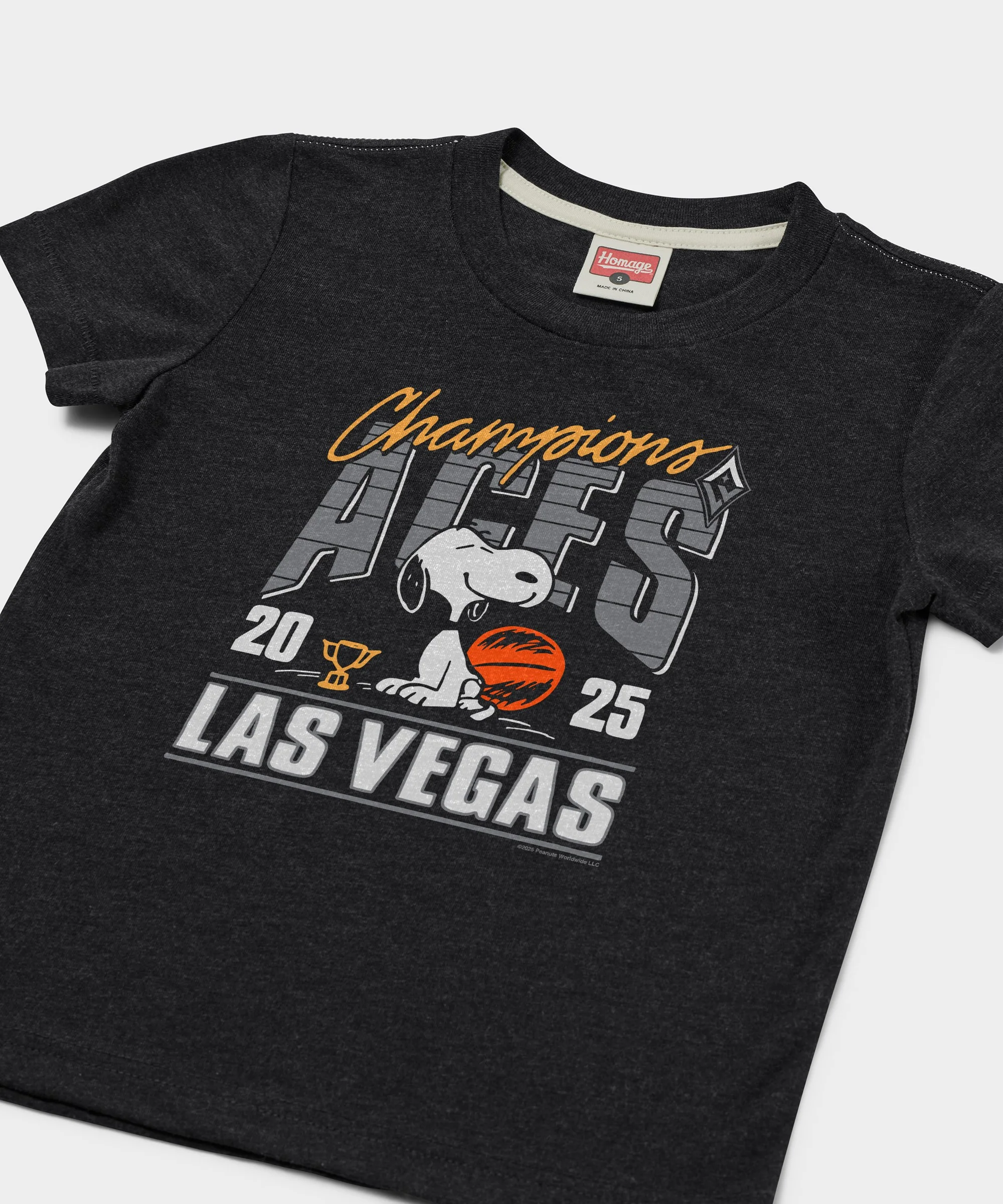 Youth Peanuts Snoopy x Las Vegas Aces 2025 WNBA Champions - Image 2