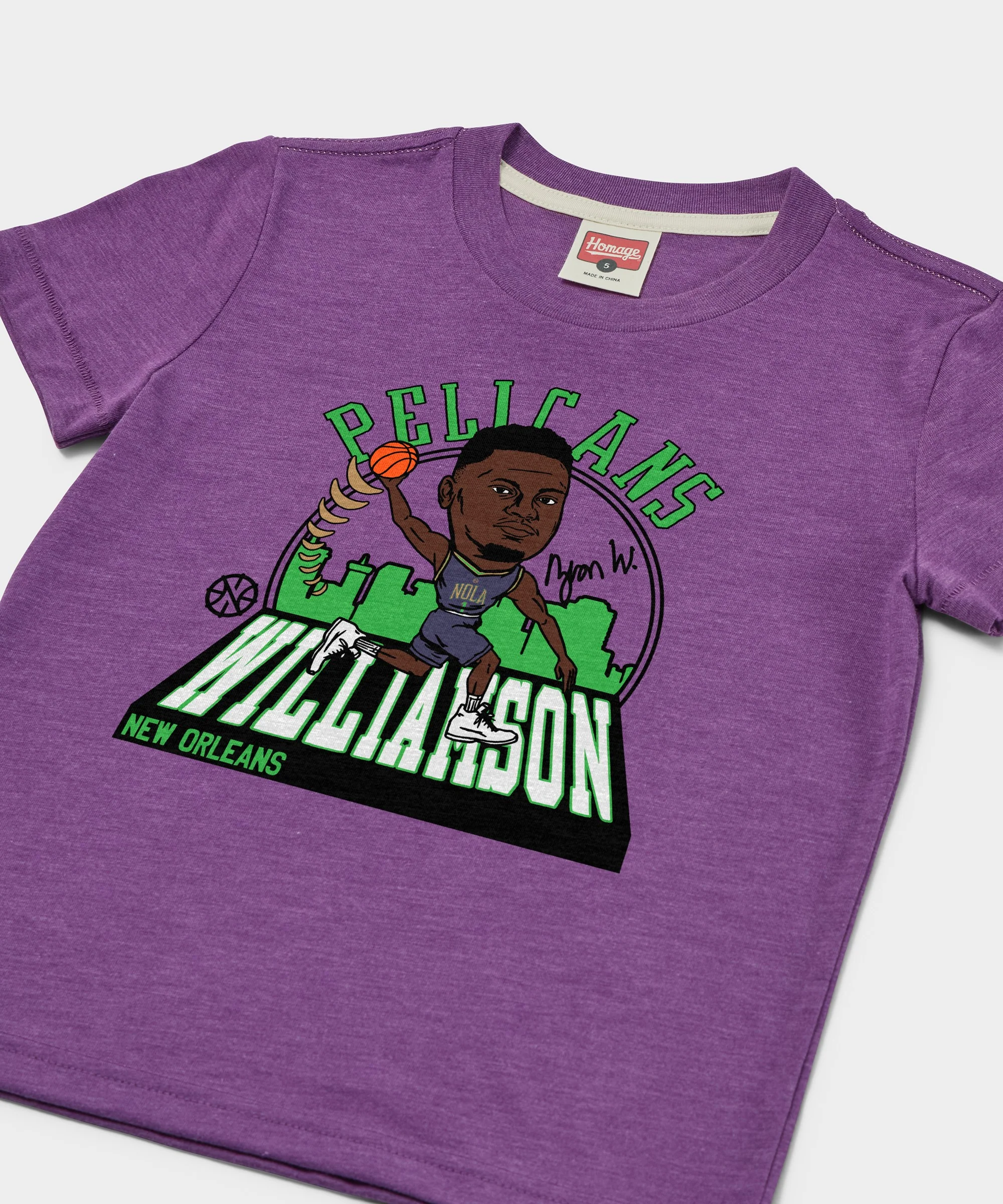 Youth Pelicans Zion Williamson Signature City Edition 2024 - Image 2