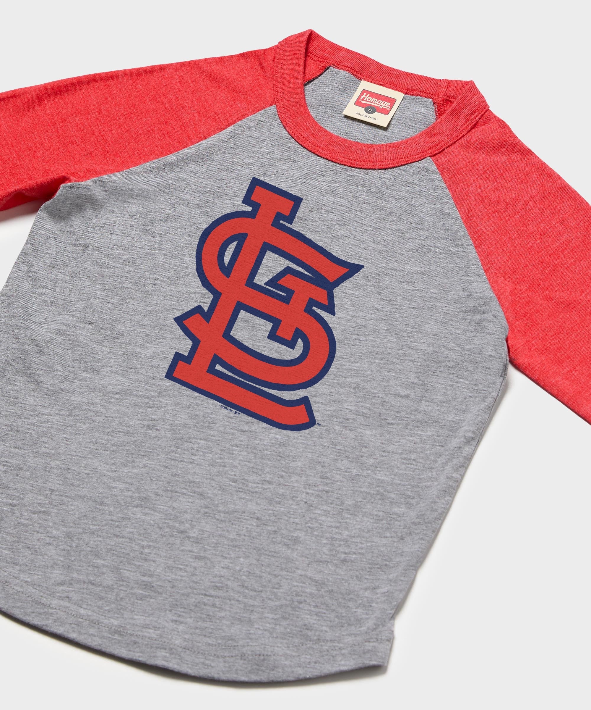 Youth St. Louis Cardinals Cap Logo '58 Raglan - Image 2
