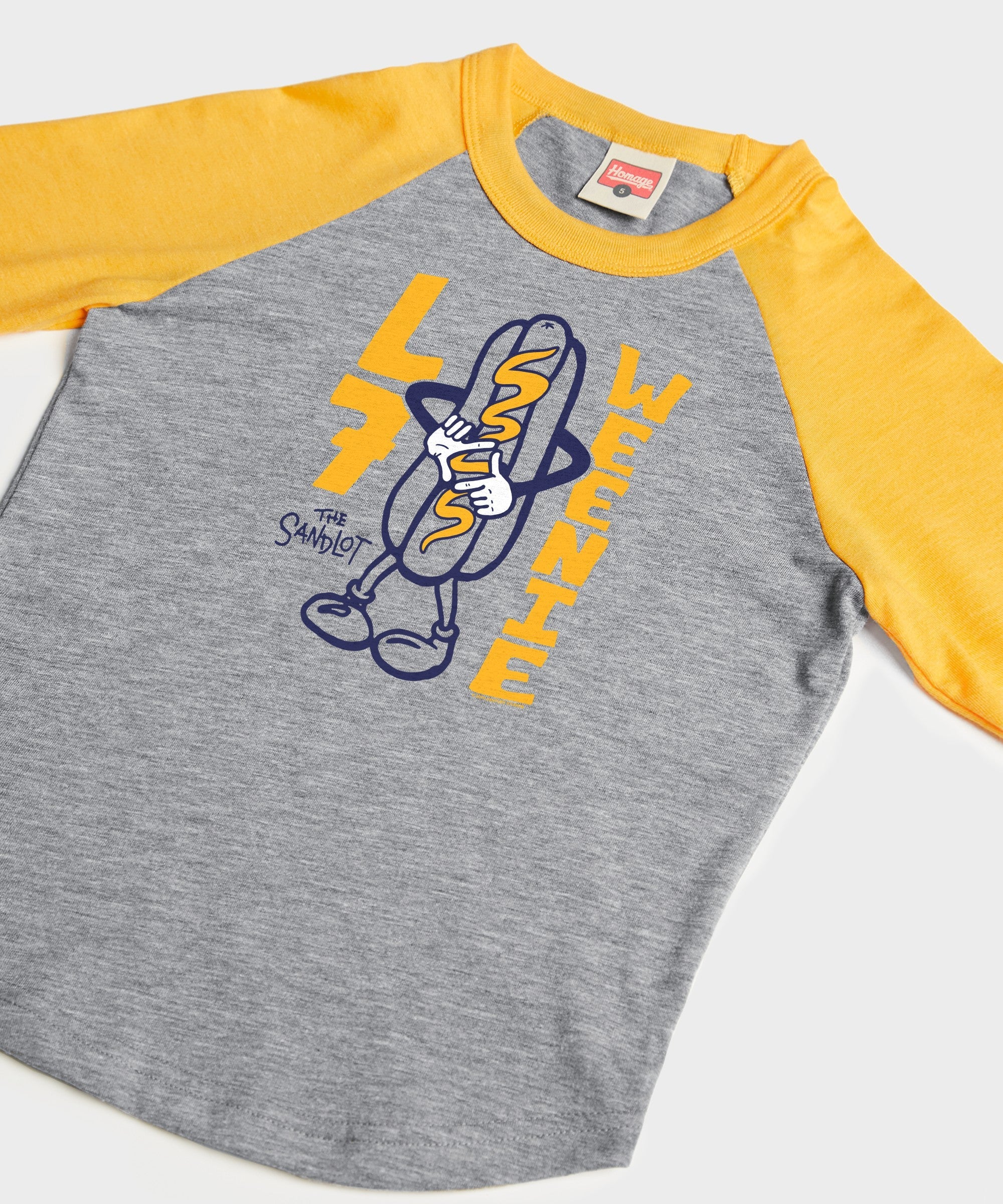 Youth The Sandlot L7 Weenie Raglan - Image 2