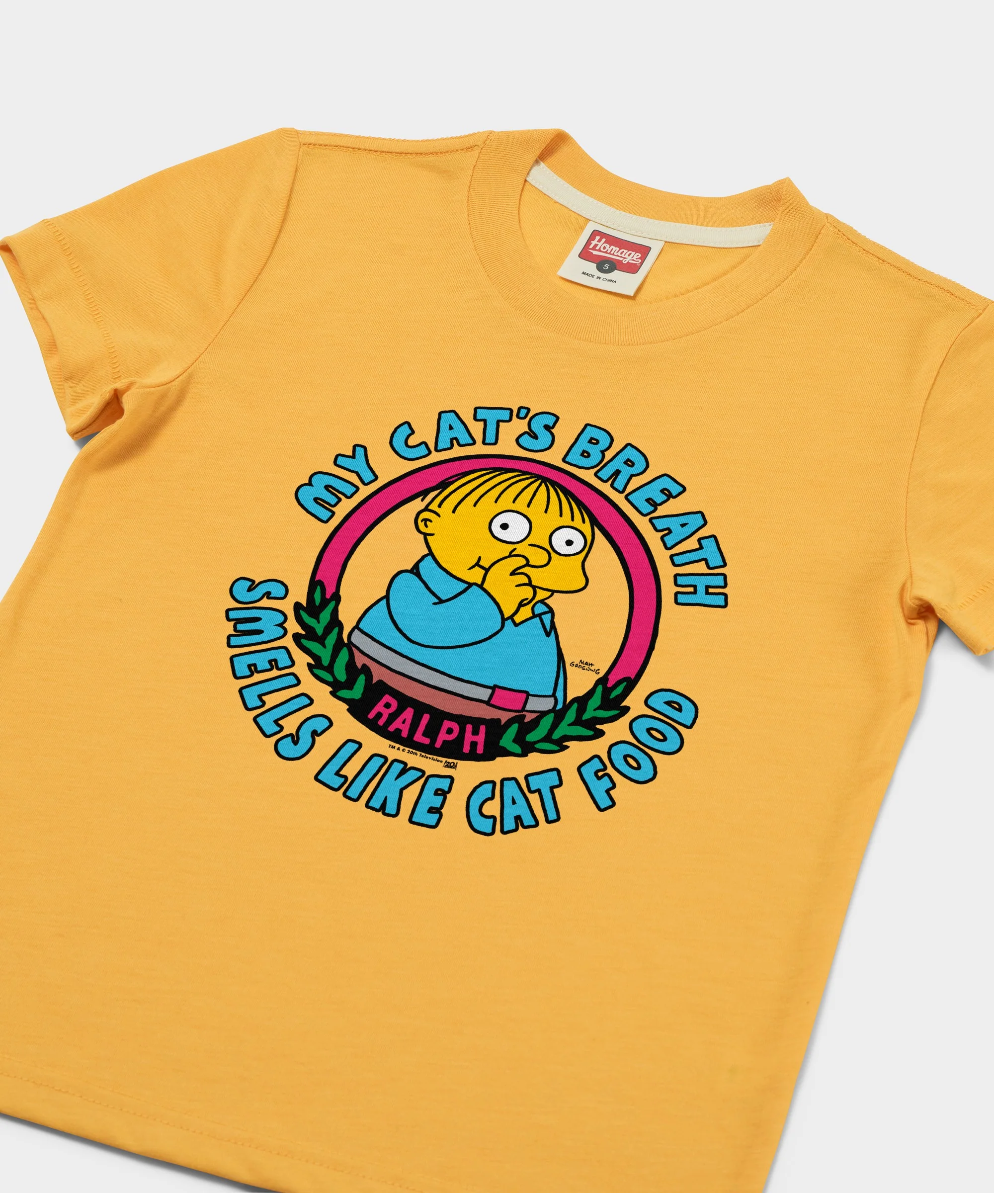 Youth The Simpsons Ralph My Cat's Breath Smells Like Cat Food - Image 2