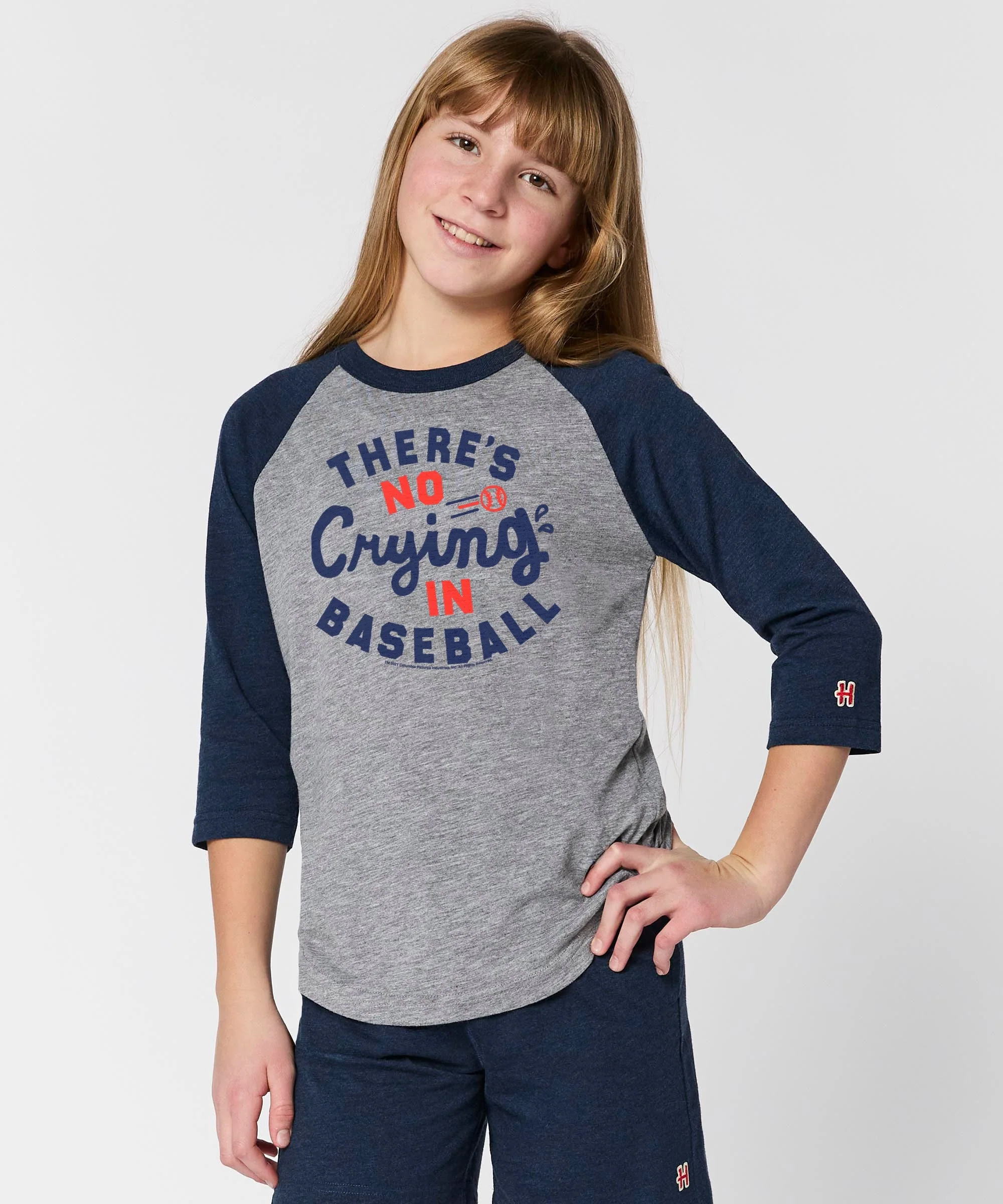Youth There's No Crying In Baseball Raglan - Image 3