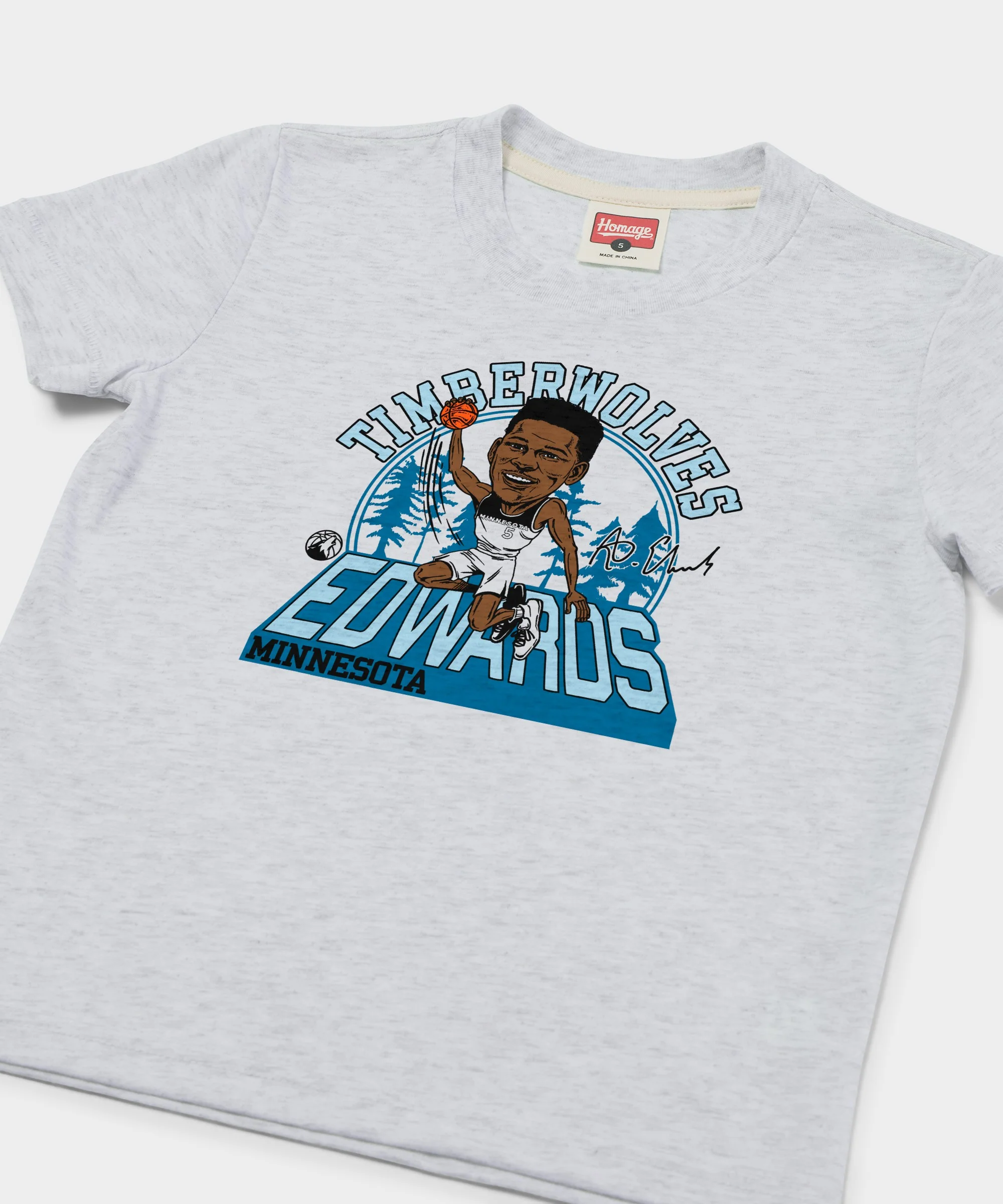 Youth Timberwolves Anthony Edwards Signature City Edition 2024 - Image 2