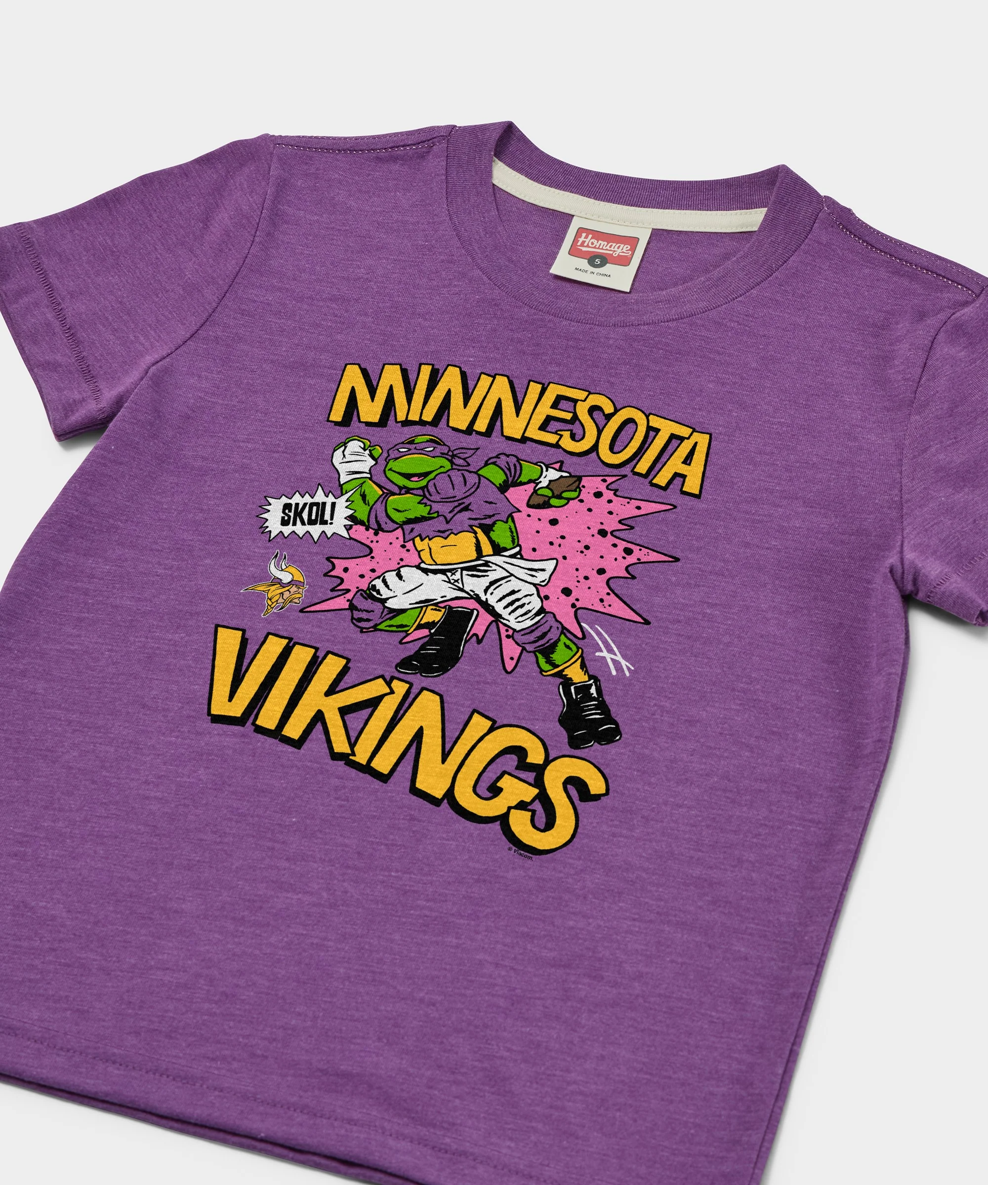 Youth TMNT Donatello x Minnesota Vikings - Image 2