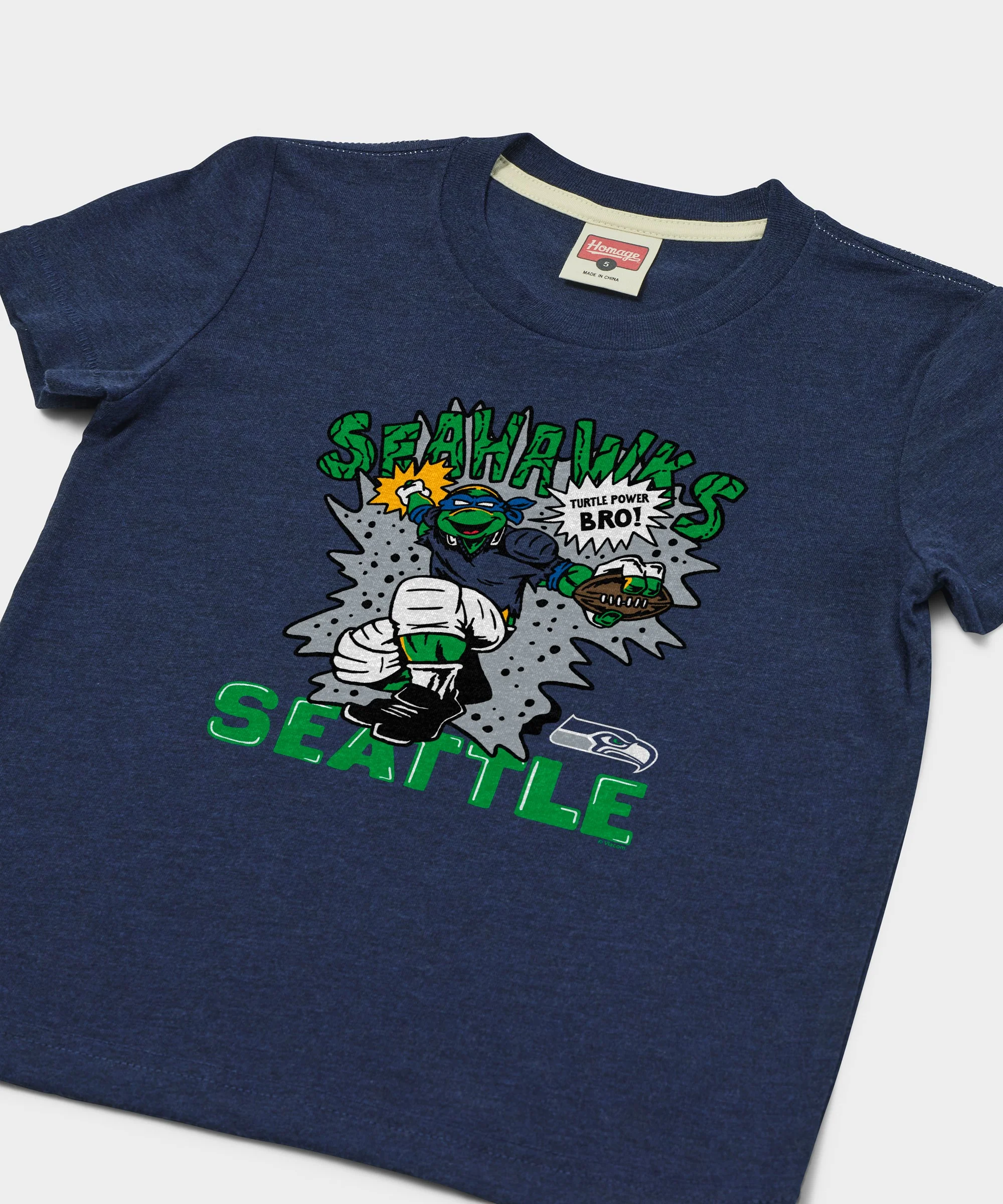 Youth TMNT Leonardo x Seattle Seahawks - Image 2