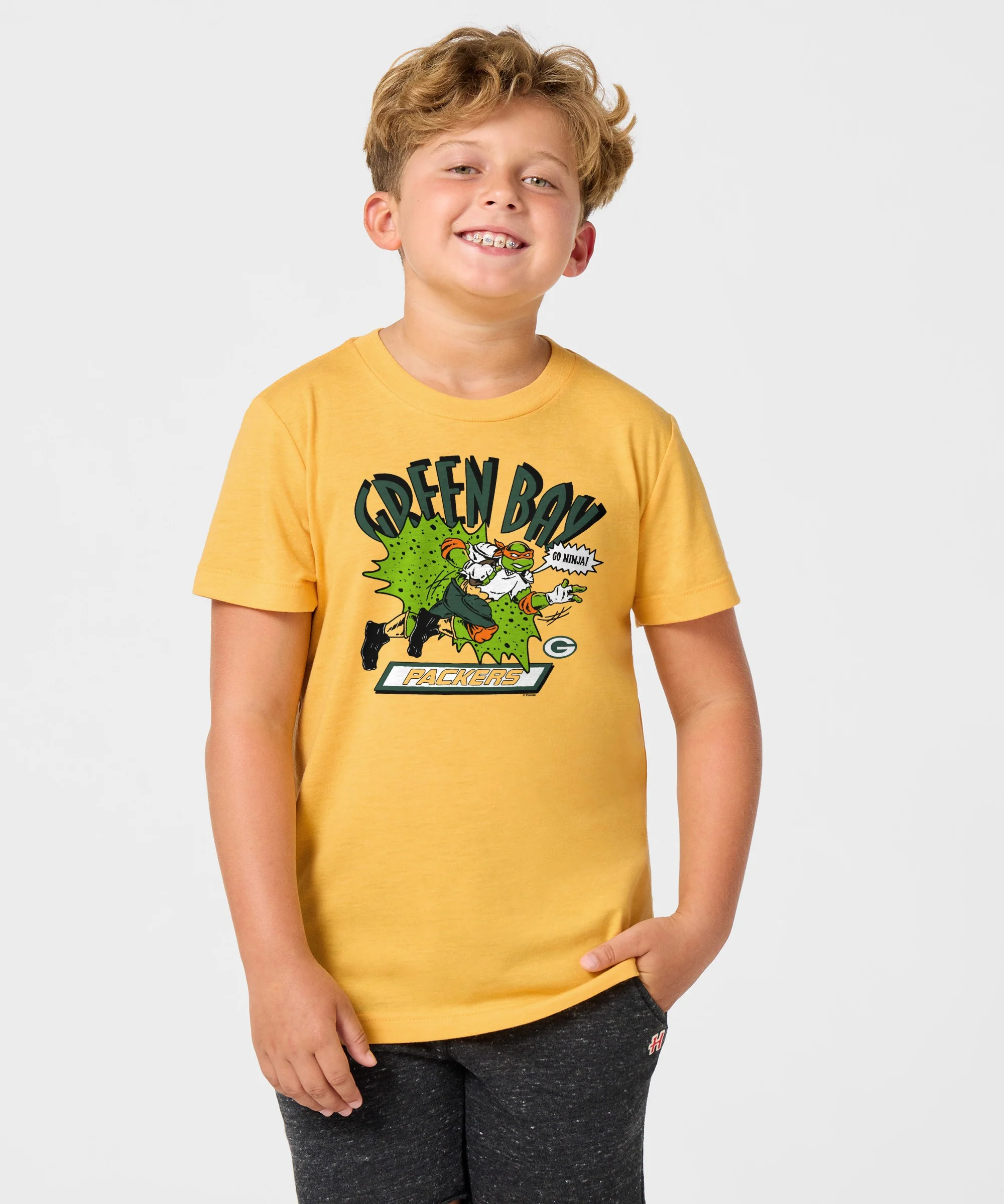 Youth TMNT Michelangelo x Green Bay Packers - Image 3